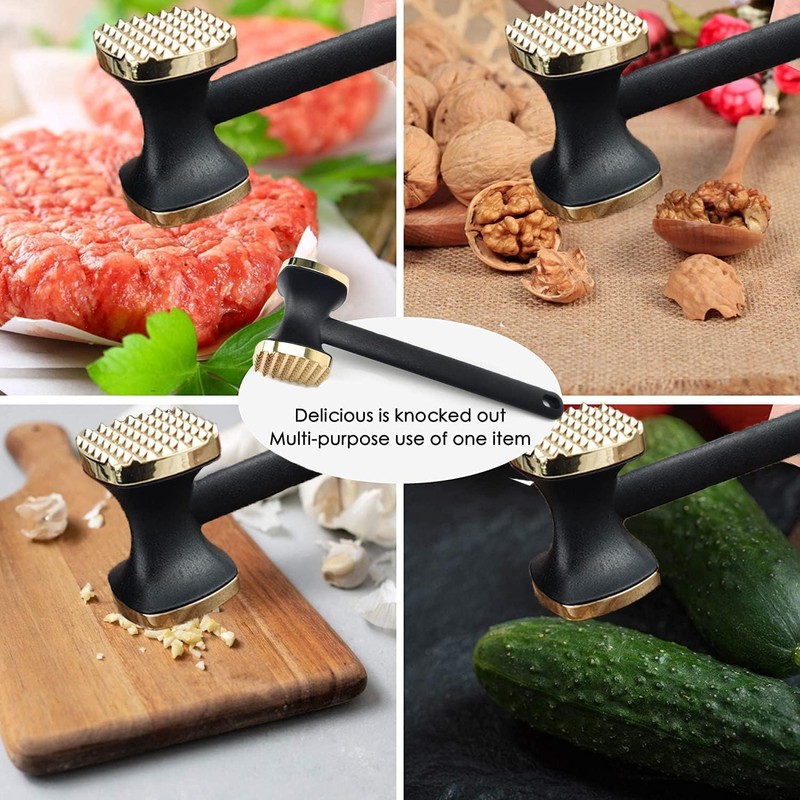 Kitchen Meat Tenderizer,Heavy Duty Manual Hammer Mallet Tool,Meat Hammer Used