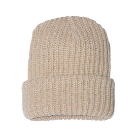 Sportsman 12" Chunky Knit Beanie One Size Oatmeal
