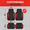 Motor Trend ChromeTech Car Floor Mats Full Set - Durable