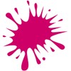Samunshi® Paint Splashes Sticker in 6 Sizes and 25 Colours