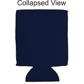 Beer Proof Collapsible Can Coolie Navy Blue