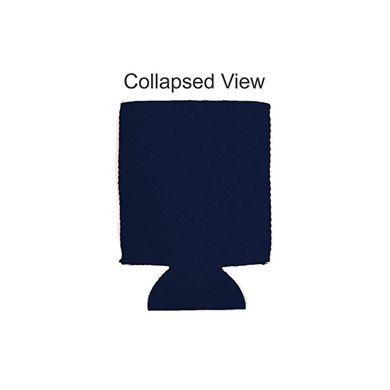 Beer Proof Collapsible Can Coolie Navy Blue