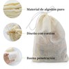 SanMuHome 20 Pcs Bolsas de Filtro Reutilizable de Grado Alimenticio,Bolsas