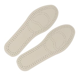 Baluue Ergonomic Arch Support Soft Comfortable Leather Insoles Bamboo Charcoal Moisture Absorber Pads