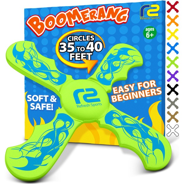 Frisbees for Kids: Best Soft Frisbee Kids Boomerang - Best Gifts for Boys & Girls - Outdoor Flying Disc Beach Frisbee for Kids Age 6 & up - Fun Boys Toys age 8-10 Fun Kid Mini Frisbee Disc - EVA Foam