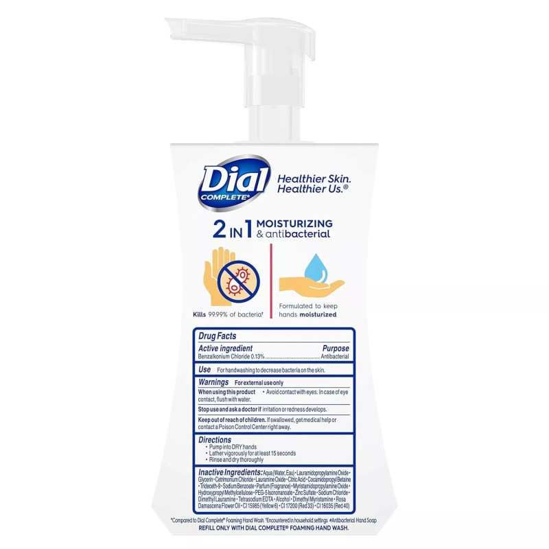 Dial Complete 2 in 1 Moisturizing & Antibacterial Foaming Hand