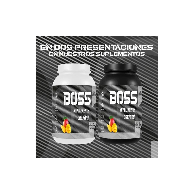 Suplemento Polvo Creatina Monohidratada Boss 1 Kg 100 Servs