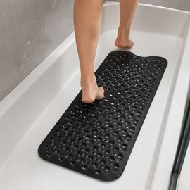 Non-Slip Shower Mat for Bathtub - Water Resistant Anti-Slip Bath Mat with Suction Grip for Bathroom Safety and Comfort