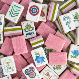 Professional American Mahjong Manufacturer Custom Design & Bulk Orders Mahjong Set American Mahjong TilesColor: 39-yellow-brown