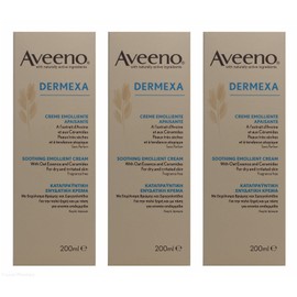 Multibuy 3X Aveeno® Dermexa Soothing Emollient Cream for Dry & Irritated Skin - 200ml