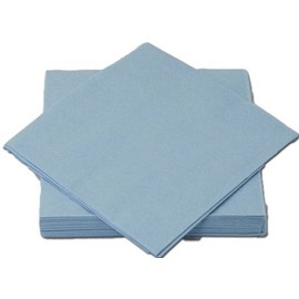 Heku Napkins 33 x 33 cm Tissue Plain Colour Light Blue
