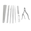 8Pcs Pedicure Knife Stainless Steel Dead Skin Remover Portable Foot