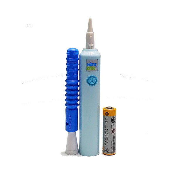 Vibra Zilla® Sensory Vibration Handle with Textured Zilla® Jr Tube (Blue)