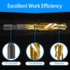 6-pc 1/4-20NC Combination Drill Tap Bit Set SAE, 1/4" UNC-20