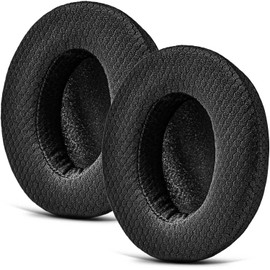 TRANSTEK Replacement Earpads Compatible with Cloud Pro/Alpha/Stinger/Flight, Stealth 400/600, ATH- M50X/M40X & More I Thicker Memory Foam (Breathable Mesh)