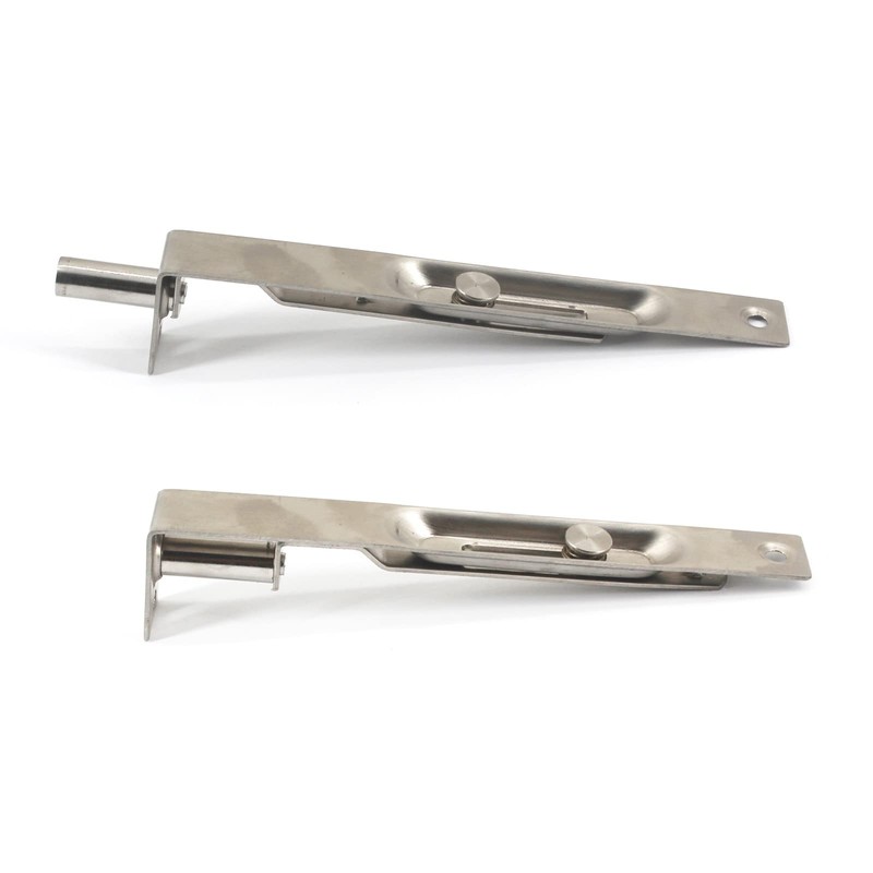 8 Inch Stainless Steel Door Lock Silver Concealed Flush Bolt