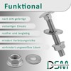 DSM - Carriage Bolts M5 x 25mm DIN 603 -
