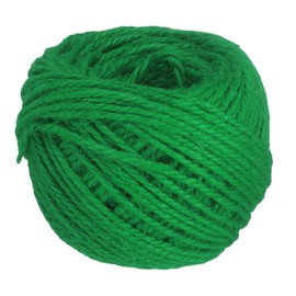 uxcell 164 Feet Natural Jute Twine String,3mm Thin Garden Twine Rope Colored Plant String Cord for DIY Art Crafts Gift Wrapping Decoration Packing Gardening Plant Hanger,Green