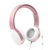 Laser Wired Over Ear Stereo Headphones Rose Gold
