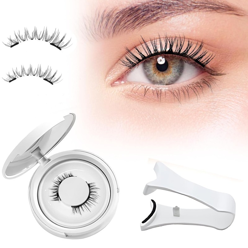 Pestañas Magnéticas Reutilizables con applicatore | Aspecto natural, no necesitan