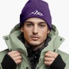 Neverless® Men's Beanie Winter Hat with Patch Mountains Nature Outdoor