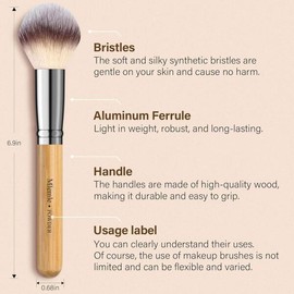 메이크업 브러시 세트 MLEMLE 프로페셔널 26개 파우더 키트 파운데이션 컨실러 블러셔 Makeup Brush Set MLEMLE Professional 26-piece Powder Kit Foundation Concealer Blusher