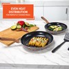 IMUSA Nonstick Ceramic Cookware Set 4-Piece 8in/10in with Soft-Touch Handles,