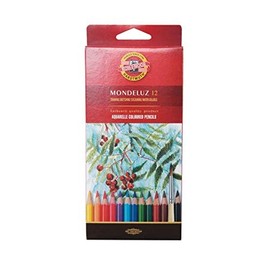 KOH-I-NOOR Aquarellstiftetui Mondeluz, 12 Stück (1er Pack)