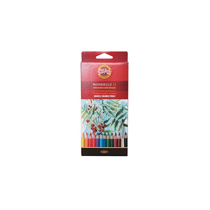 KOH-I-NOOR Aquarellstiftetui Mondeluz, 12 Stück (1er Pack)