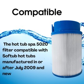 WMWUJ Hot Tub Spa 5020 Filter Compatible with Softub Spa 5020 Filter,and for Models Built After 2009