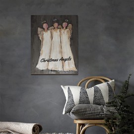 Christmas Angel Wall Decoration Canvas Wall Poster Framed Wall Decor Painting Your Own Angel on Canvas