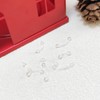 Gojewen 8pcs Clear Curved Barbells Retainer 16G Plastic Eyebrow Lip