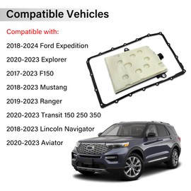 10R80 Ten Speed Transmission Filter Kit, Fit for Ford Mustang Expedition Explorer F150 Ranger Transit 150 250 350, Lincoln Navigator Aviator HL3P7G186CA L1MZ7A098A FT202 HL3Z7A098A