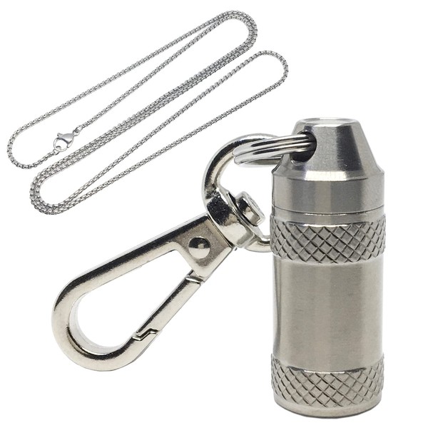TAKES Medication Case, Titanium, Supplement Case, Portable, Pill Case, Stylish,