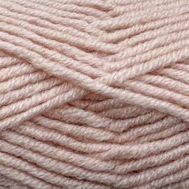 Wooly Soft Fluffy Bulky Weight #5 Wool Blended Fast Knitting Crocheting Yarn, 25% Wool 75% Acrylic, 100 Gram (3.53 Ounces) 109 Yards (100 Meters) (Pastel Pink)