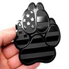 eVerHITCH American Metal Flag Dog Paw K9 Unit Auto Fender