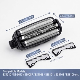 ES9013 Replacement Heads & Foil for Panasonic Arc 3 Shavers