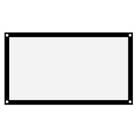 HD Projection Screen Projection Screen 16: 9 Projector Film Screen Indoor Outdoor Movie Screen 60 Inch - 150 Inch Projection Curtain for Home Cinema Office Presentation Education (40 Inches)