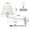 TRLIFE Wall Sconce Plug in, Dimmable Wall Sconces Set of