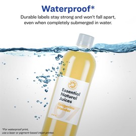 Avery Durable Waterproof Rectangle Labels with Sure Feed, 3" x 6", 75 Oil and Tear-Resistant Waterproof Labels, Print-to-The-Edge, Laser/Pigment-Based Inkjet Printable Labels