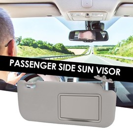 Grauer Ersatz für die Sonnenblende auf der Rechten Beifahrerseite, Kompatibel mit 2014–2019, Sonnenblende auf der Beifahrerseite mit Make-up-Spiegel,