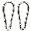 OWAYOTO Carabiner Clip 4 Inch Spring Snap Hook Heavy Duty 2pcs 10x100mm for Hammock Punching Bags Swing Chairs Gym Equipment Camping Hiking