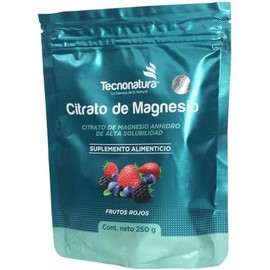 POLVO CITRATO DE MAGNESIO SABOR FRUTOS ROJOS 250G