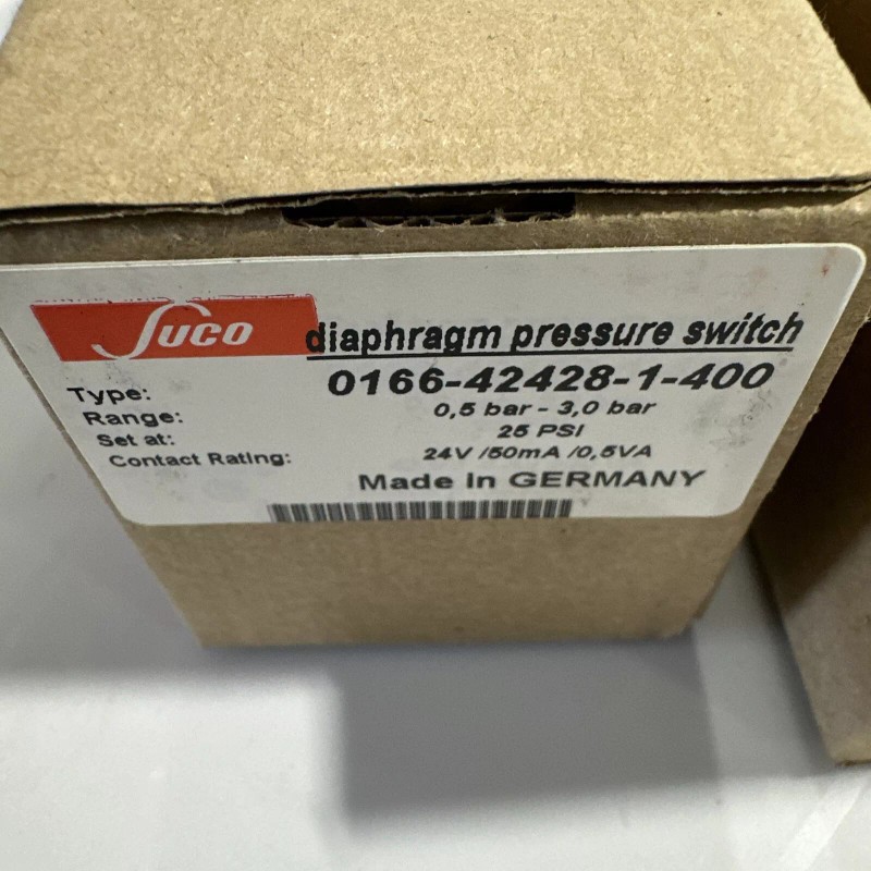 SUCO Diaphragm Pressure Switch 25 PSI 0166-42428-1-4