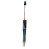 【P159】10pcs Opal Print Plastic Beadable Pen Bead Pens Ballpoint:_#14 Plum