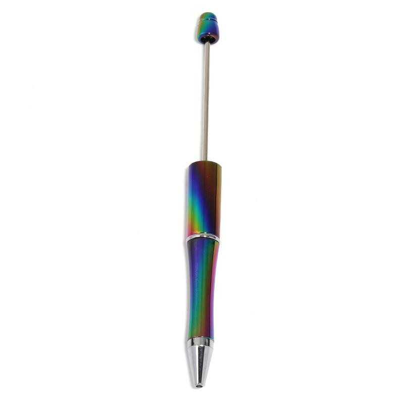 【P159】10pcs Opal Print Plastic Beadable Pen Bead Pens Ballpoint:_#14 Plum