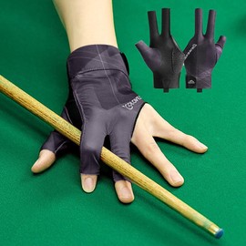 Wnddle Billiard Gloves, Billiard Pool Cue Gloves, Snooker Gloves, Adjustable Pool Gloves, Non-Slip Pool Gloves, Suitable for Snooker, Pool Games, Carom Games