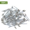 Piutouyar 100Pcs 1/8" x 1/4" Stainless Steel Pop Rivets Assortment,