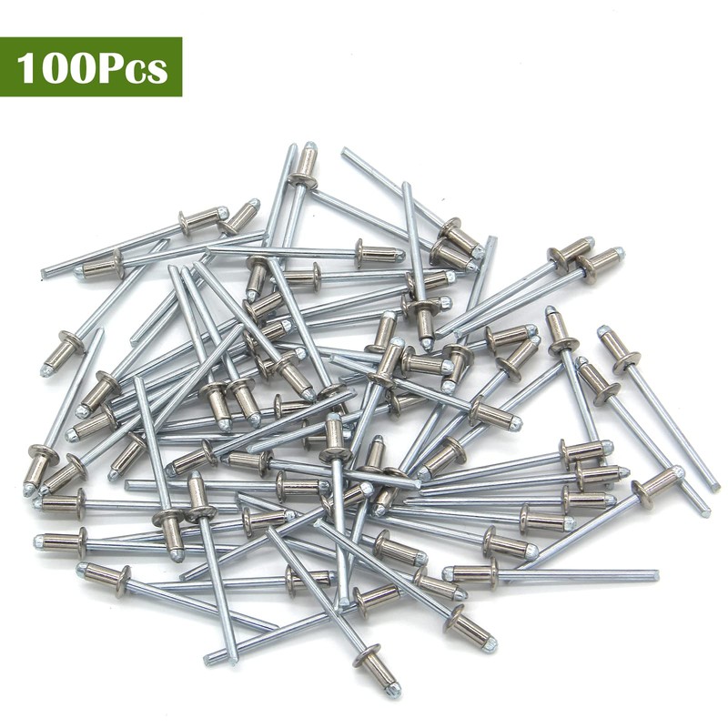 Piutouyar 100Pcs 1/8" x 1/4" Stainless Steel Pop Rivets Assortment,