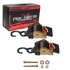 Porotmotor 2 Pack Bolt-On Retractable Ratchet Straps (2" x9'), 3000LBS